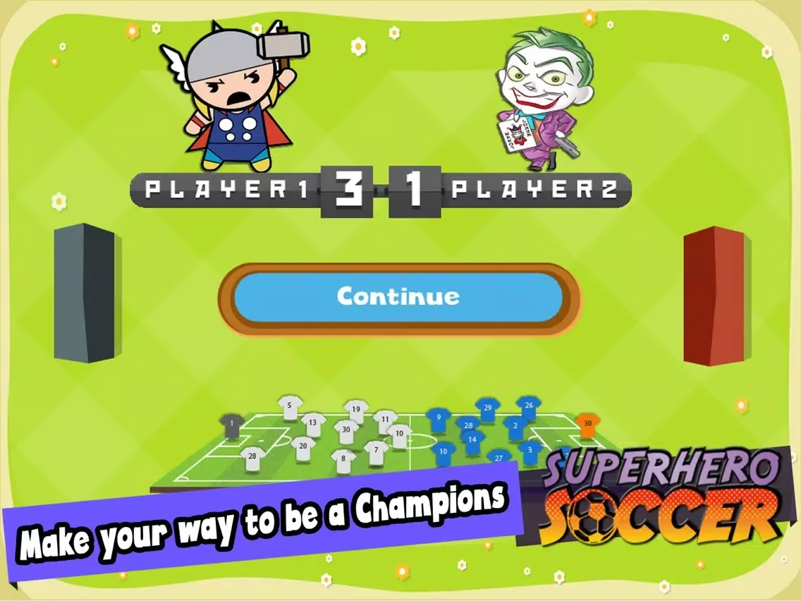 Super Hero Soccer - Kick Goal Sport Games for Kids iPad  স্ক্রিনশট