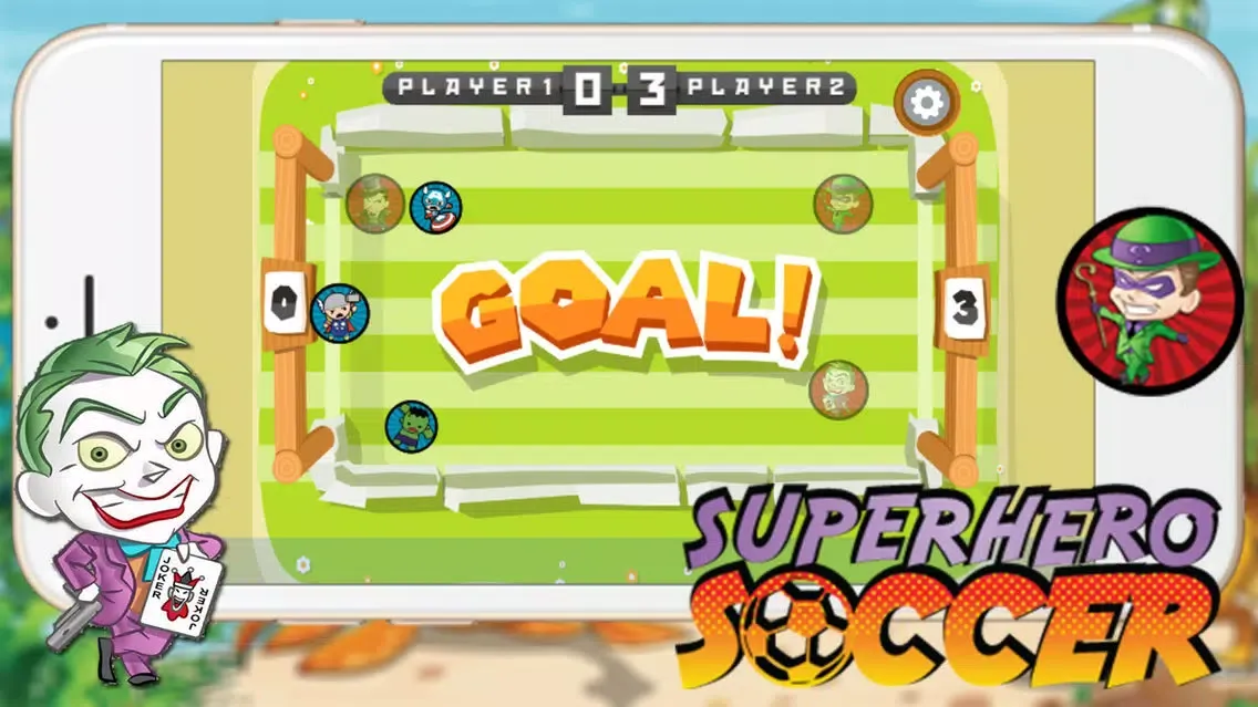 Super Hero Soccer - Kick Goal Sport Games for Kids স্ক্রিনশট