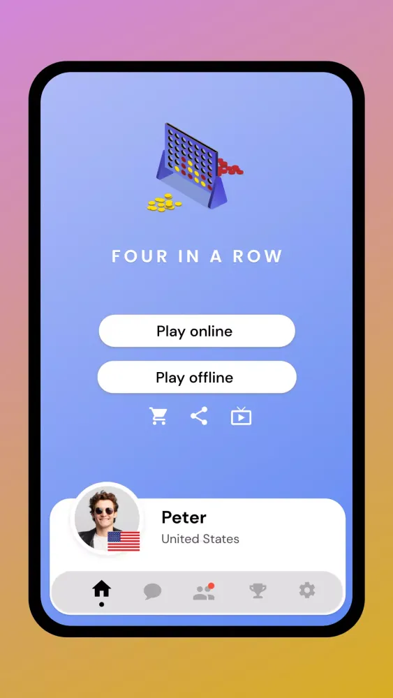 Four in a row سکرین شاٹس
