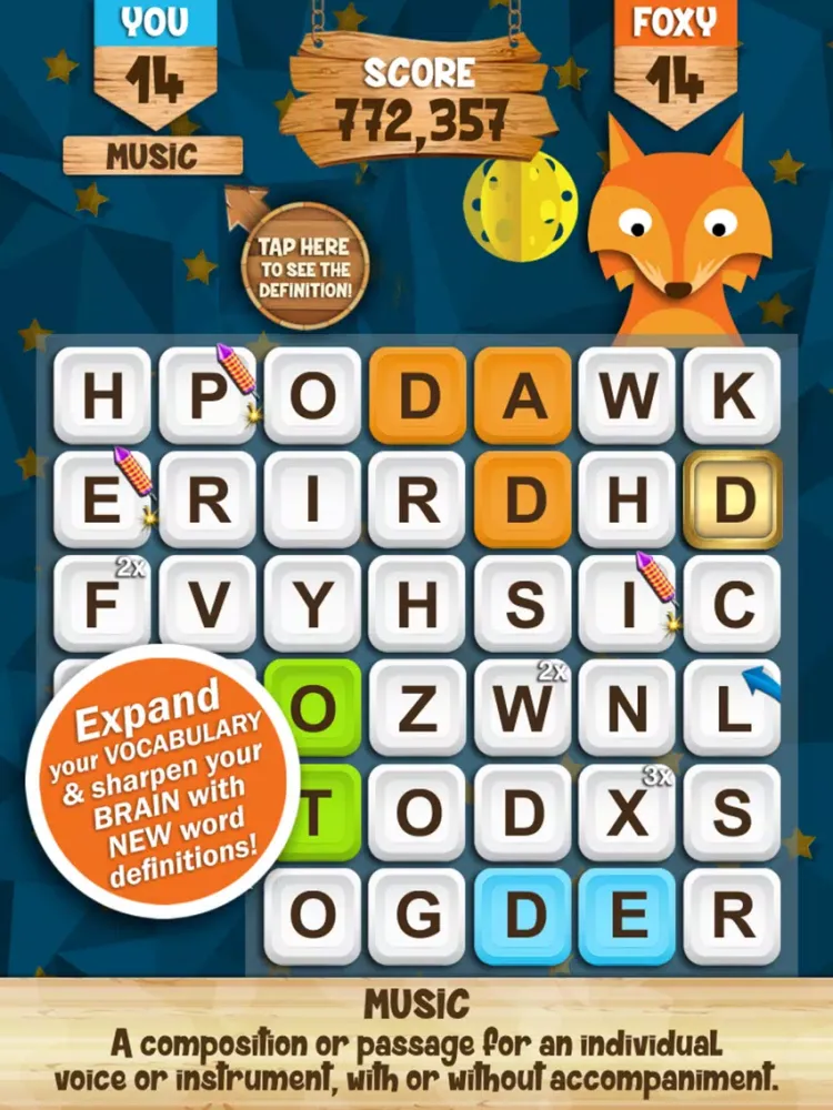 Tangkapan layar Words with Foxy (without Ads) iPad 