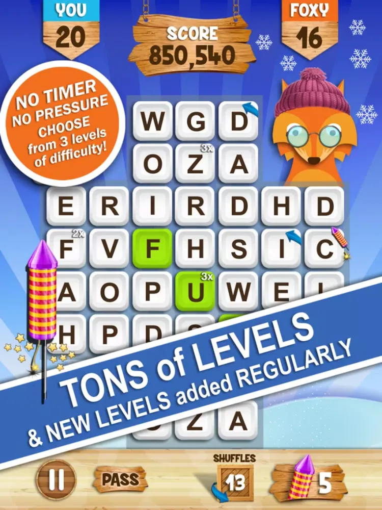 Tangkapan layar Words with Foxy (without Ads) iPad 