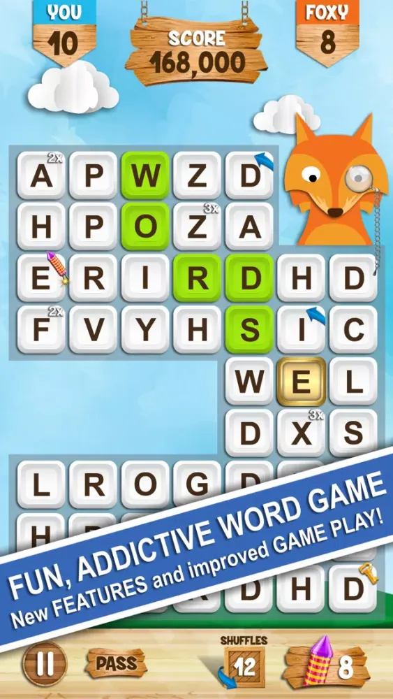 Tangkapan layar Words with Foxy (without Ads)