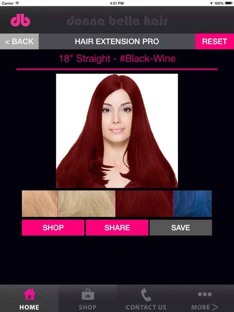 Donna Bella Hair Extension Pro iPad  स्क्रीनशॉट