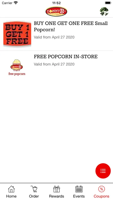 Capturas de tela do Donny B's Popcorn