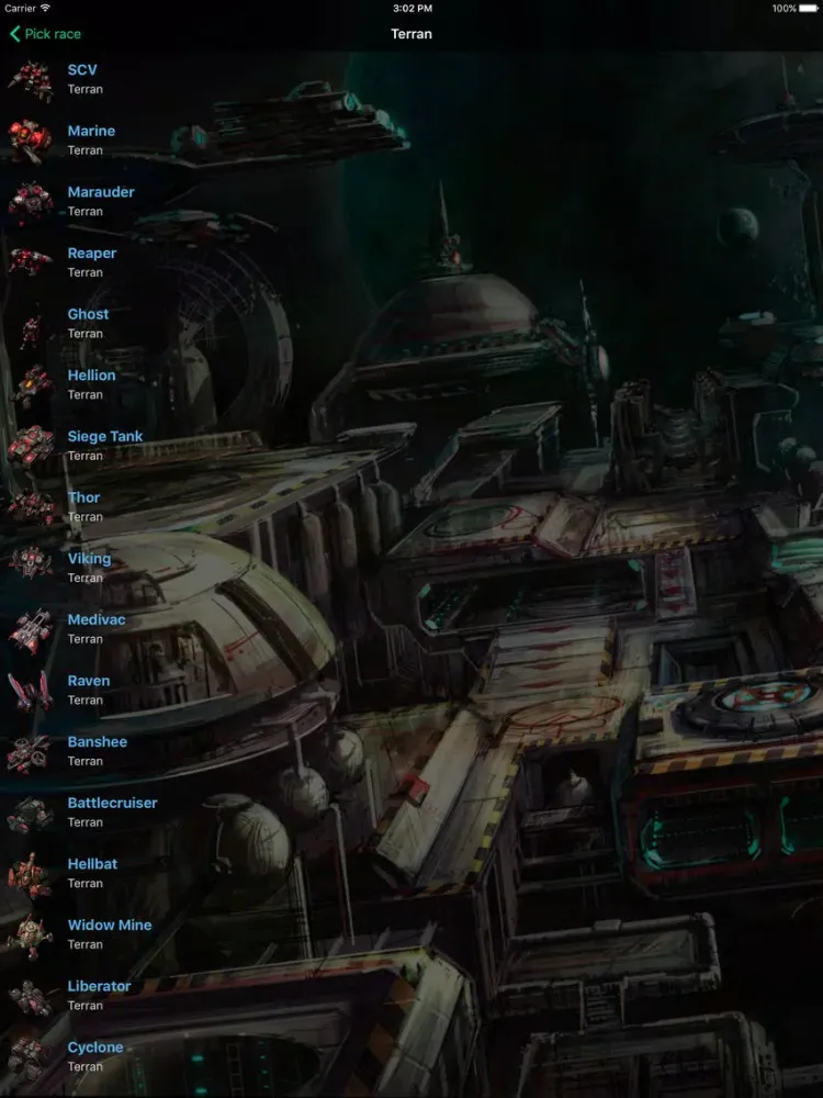 Unit Guide for Starcraft II: Legacy of the Void iPad 应用截图
