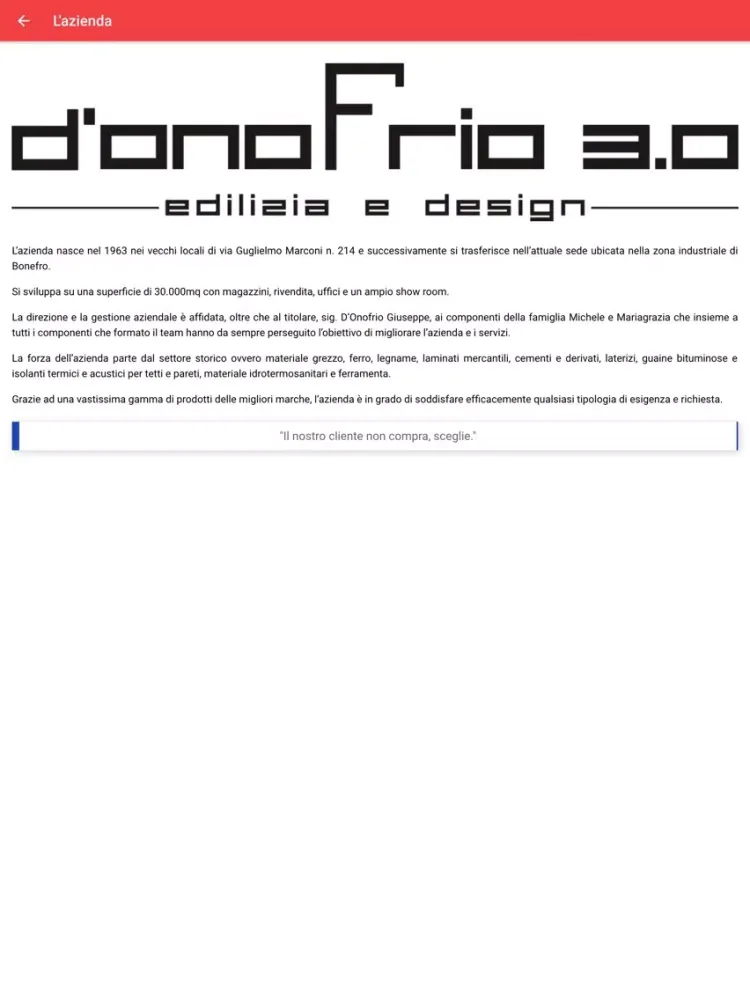 Tangkapan skrin D'Onofrio 3.0 iPad 