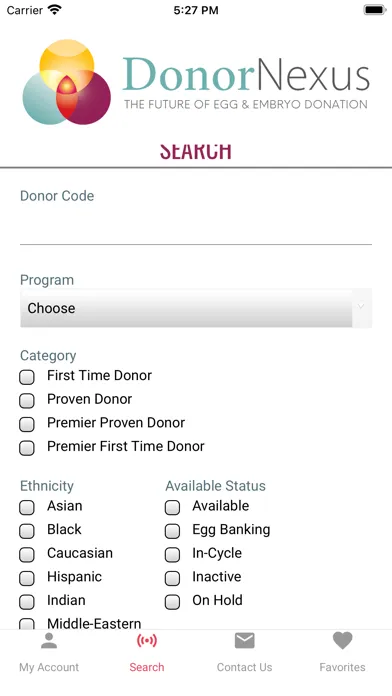 Donor Nexus Screenshots