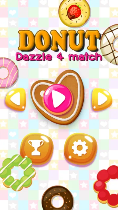 Tangkapan layar Donut Cookie - Crush Dazzle Puzzle 4 match