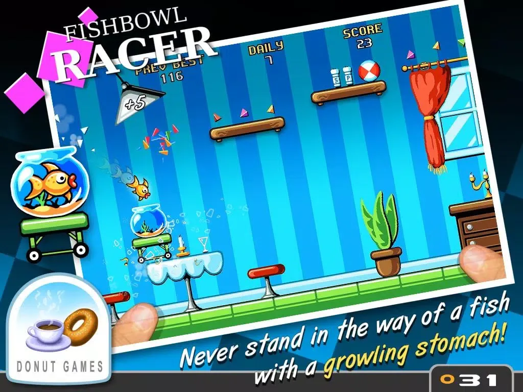 Capturas de tela do Fishbowl Racer