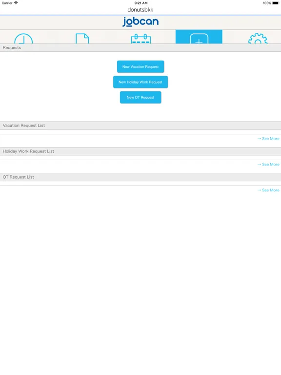 JobcanTH iPad  স্ক্রিনশট