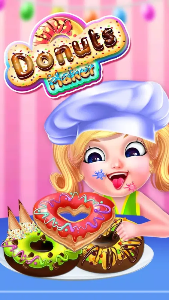 ภาพหน้าจอของ Donut Games: Dessert Maker