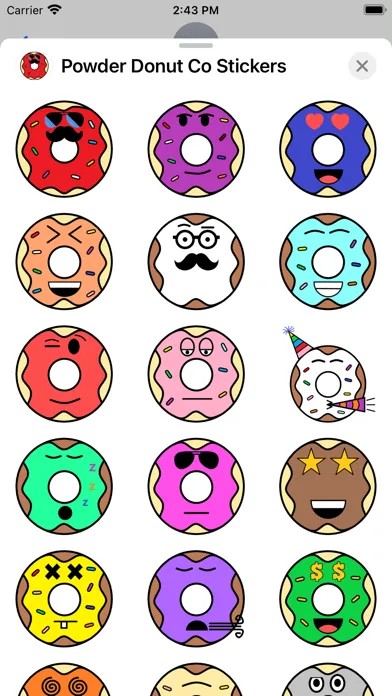Powder Donut Co Stickers スクリーンショット