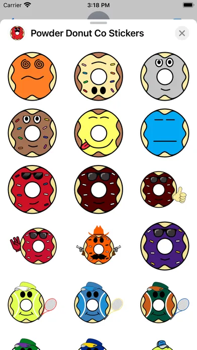 Powder Donut Co Stickers スクリーンショット