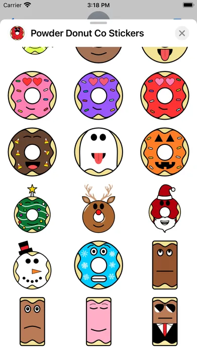 Powder Donut Co Stickers スクリーンショット