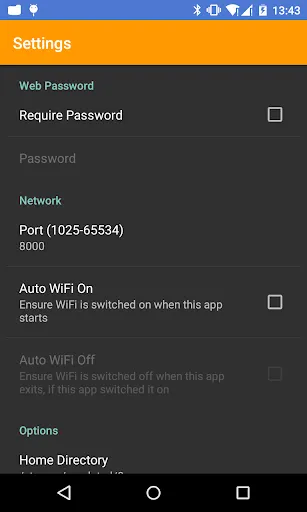 WiFi File Explorer 스크린샷