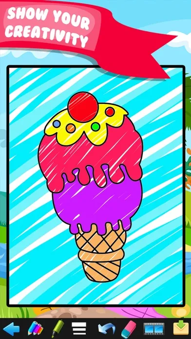 Kids Doodle Coloring Book Drawing - Preschool Toddler Fun!應用截圖