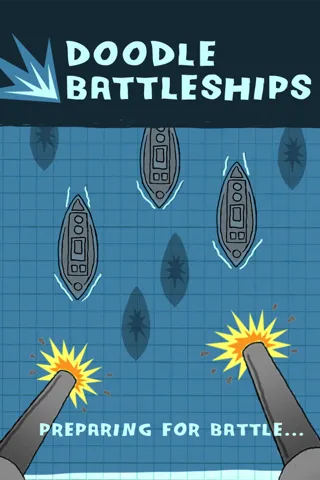 Doodle Battleships Free - Fun Shooting Warship Adventure Battleship Game स्क्रीनशॉट
