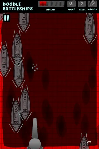 Doodle Battleships Free - Fun Shooting Warship Adventure Battleship Game स्क्रीनशॉट