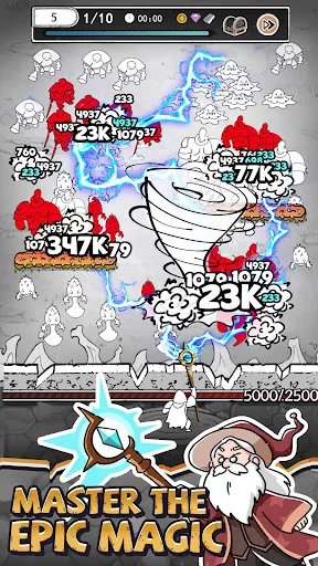 Doodle Magic: Wizard vs Slime应用截图