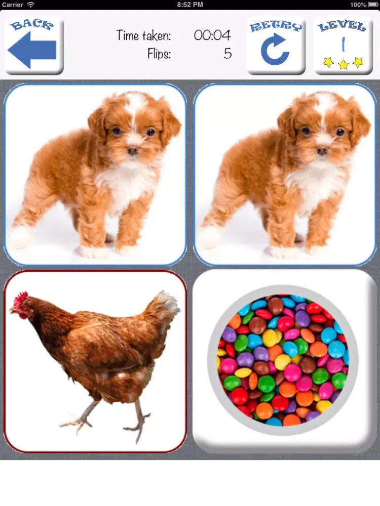 Doodle Pair Animals! Domestic&Pets - Photo Match Up Game Free Version (Picture Match) iPad  Screenshots