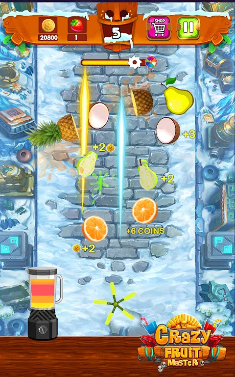 ภาพหน้าจอของ Crazy Juice Fruit Master: Fruit Slasher Ninja Games