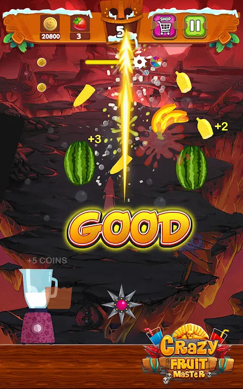 ภาพหน้าจอของ Crazy Juice Fruit Master: Fruit Slasher Ninja Games