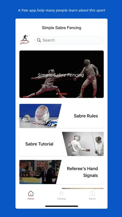 ภาพหน้าจอของ Simple Sabre Fencing