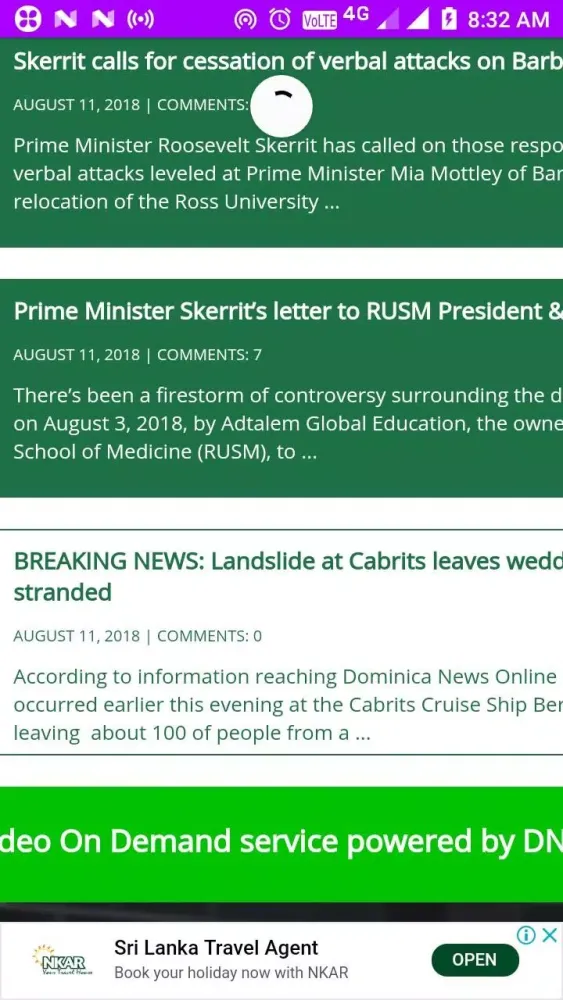 Dominica Daily Newspapers スクリーンショット