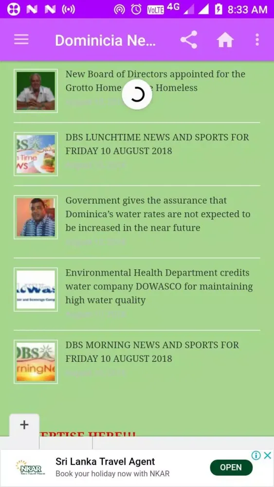 Dominica Daily Newspapers スクリーンショット