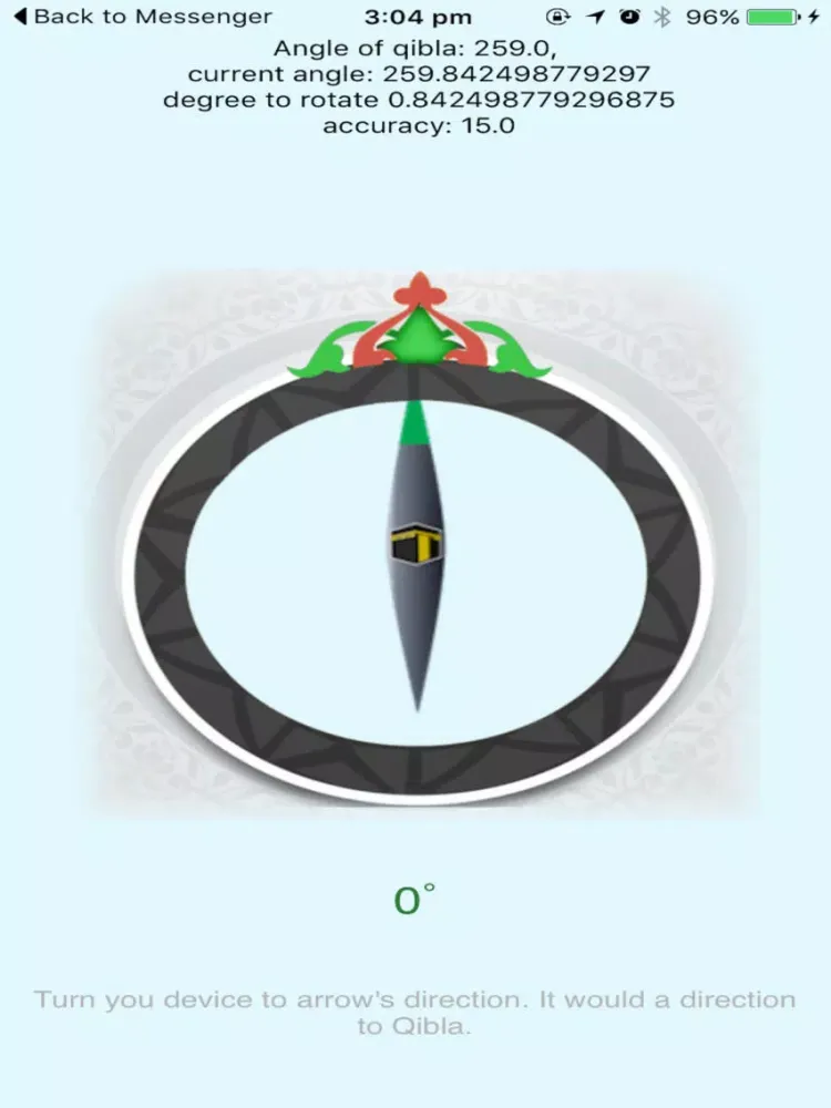 Qibla Compass Direction - اتجاه بوصلة القبلة iPad  স্ক্রিনশট