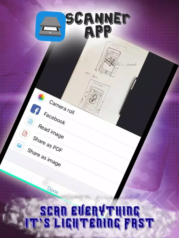 Ảnh chụp màn hình của Scanner Application - Documents, Receipts & PDF iPad 