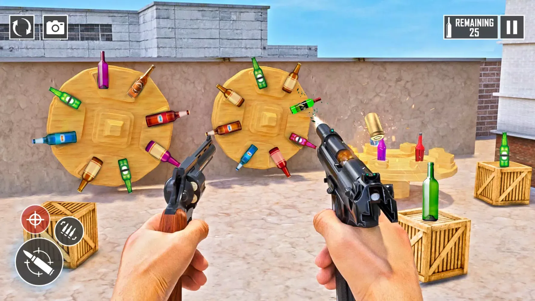 Offline Bottle Shooting Games Screenshots