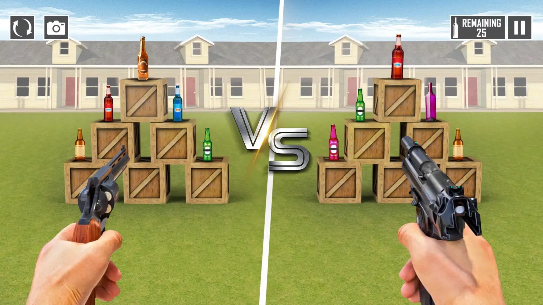 Offline Bottle Shooting Games Screenshots