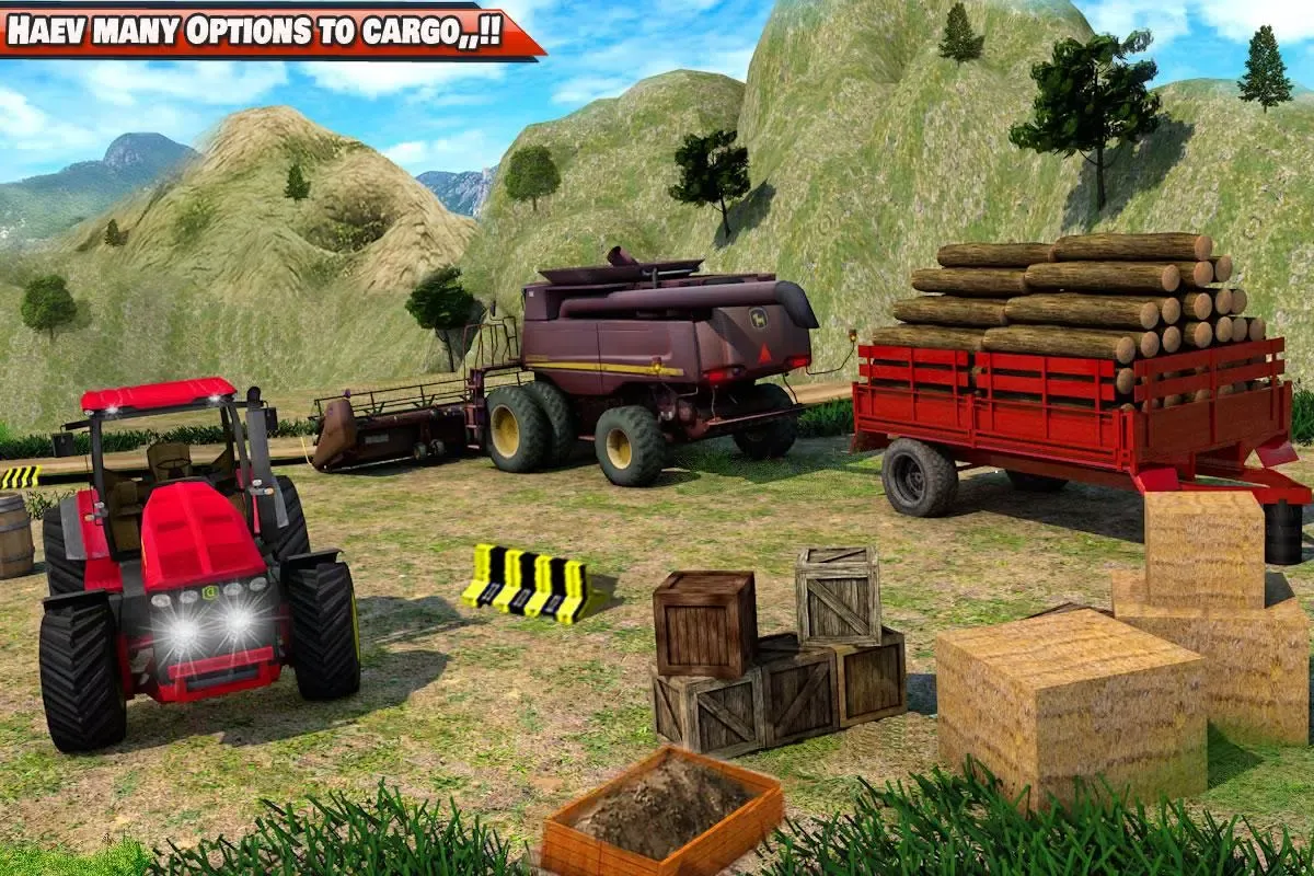 Tangkapan skrin Tractor trolley :Tractor Games
