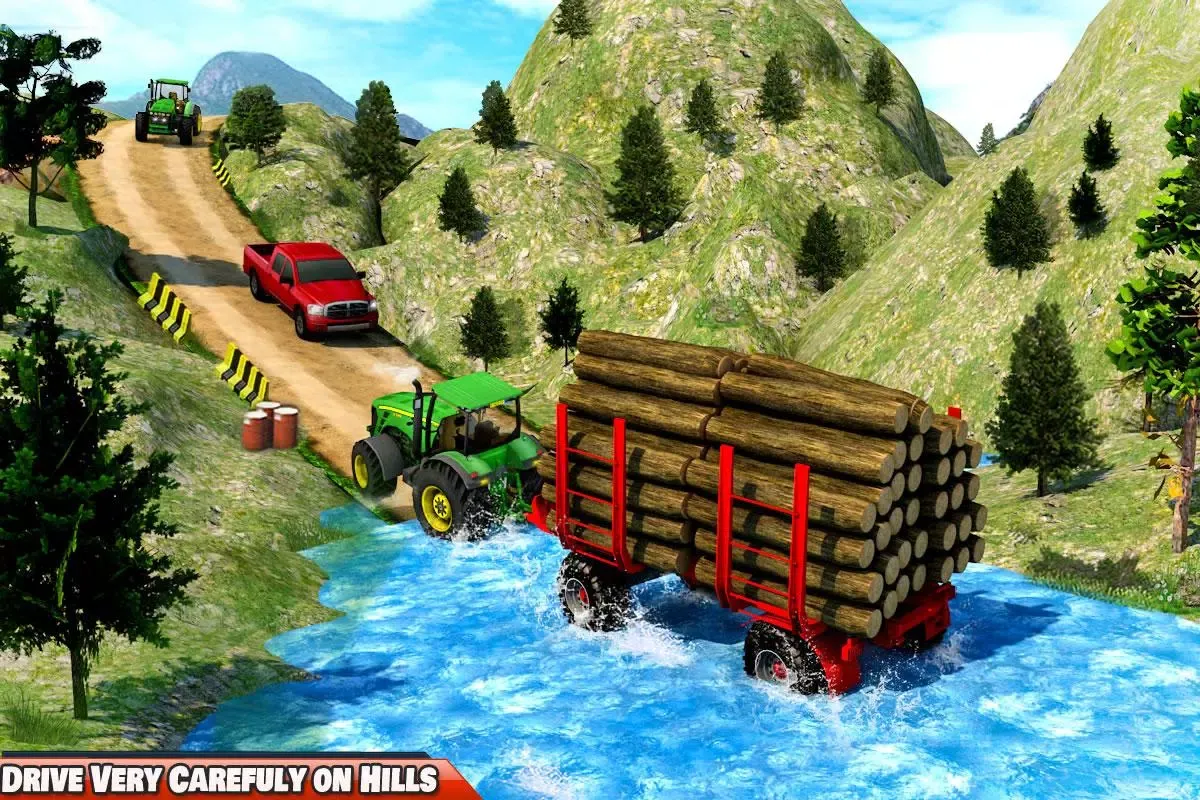 Tangkapan skrin Tractor trolley :Tractor Games