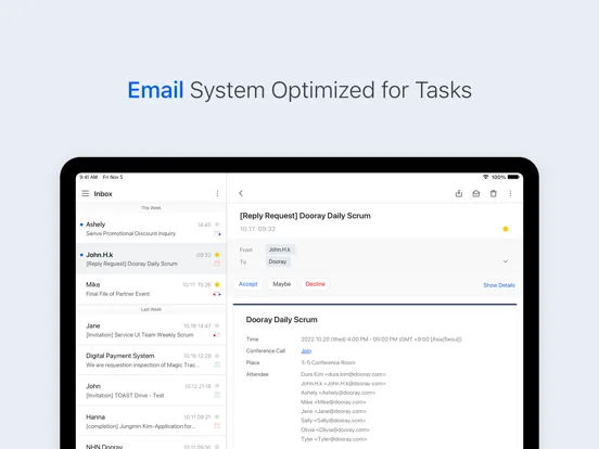 تصاویر Dooray! for Intune iPad 