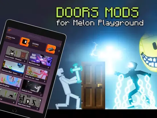 Doors Mod for Melon Playground iPad  स्क्रीनशॉट