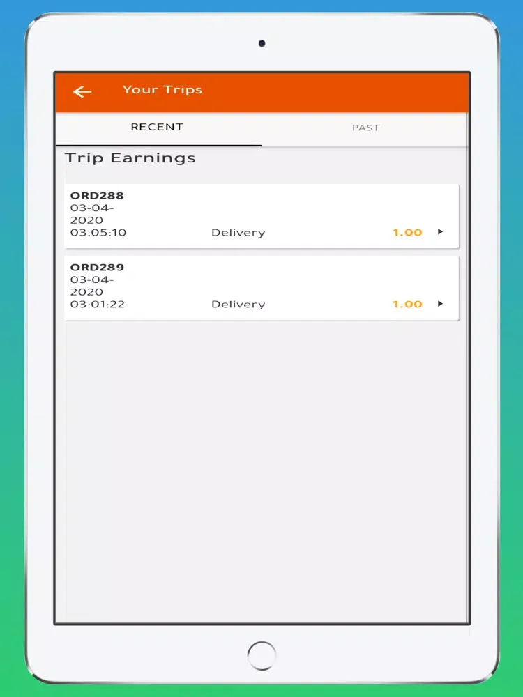 Doorstep Deliveries - Driver iPad 應用截圖