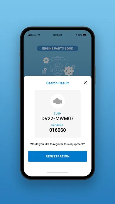 Captures d'écran de HDI Engine Parts Catalog