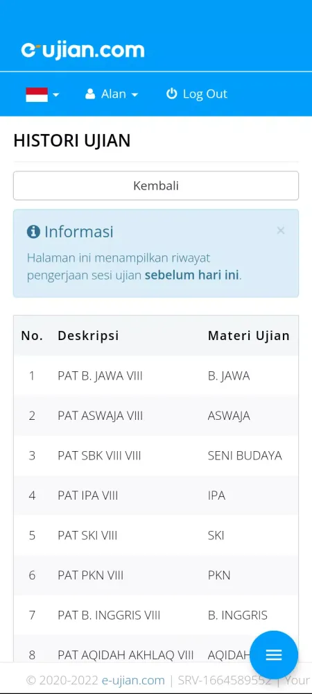 Capturas de pantalla de E-Ujian Browser