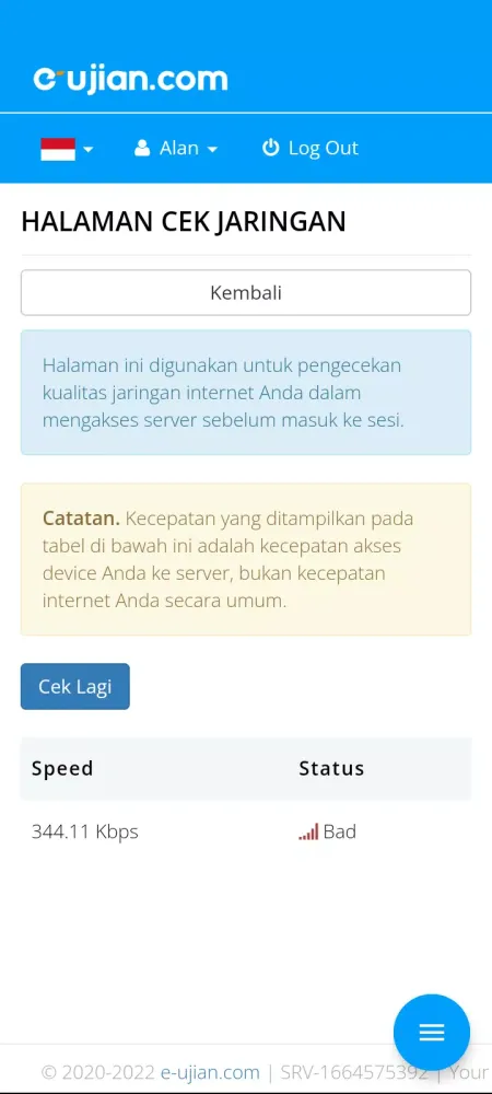 Capturas de pantalla de E-Ujian Browser