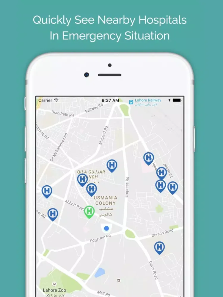 Emergency Hospital Locator iPad  Ekran Görüntüleri