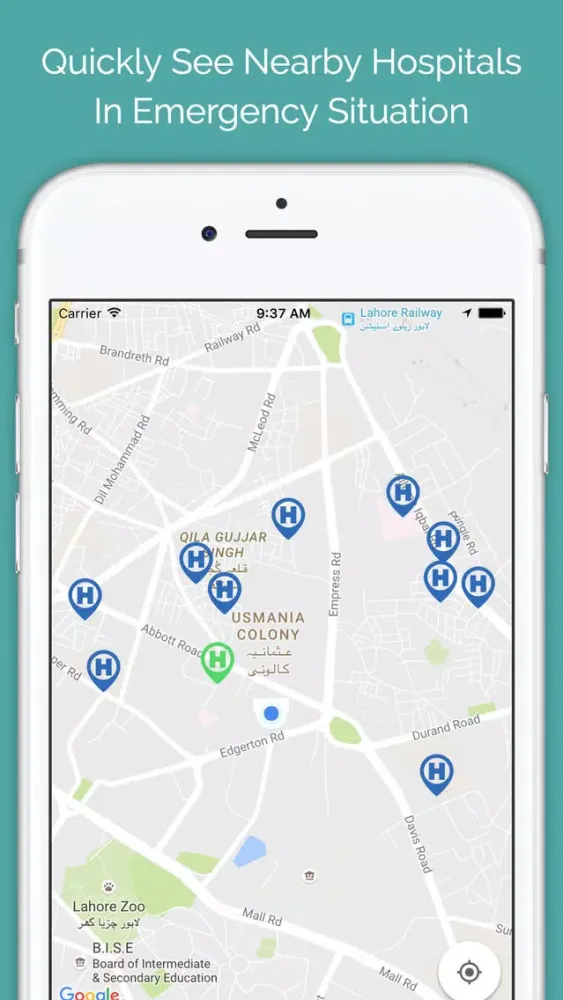 Emergency Hospital Locator Ekran Görüntüleri