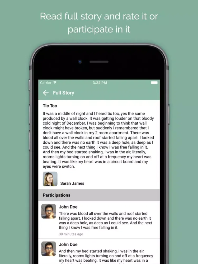 Storyteller - Let the world complete your stories iPad  Screenshots