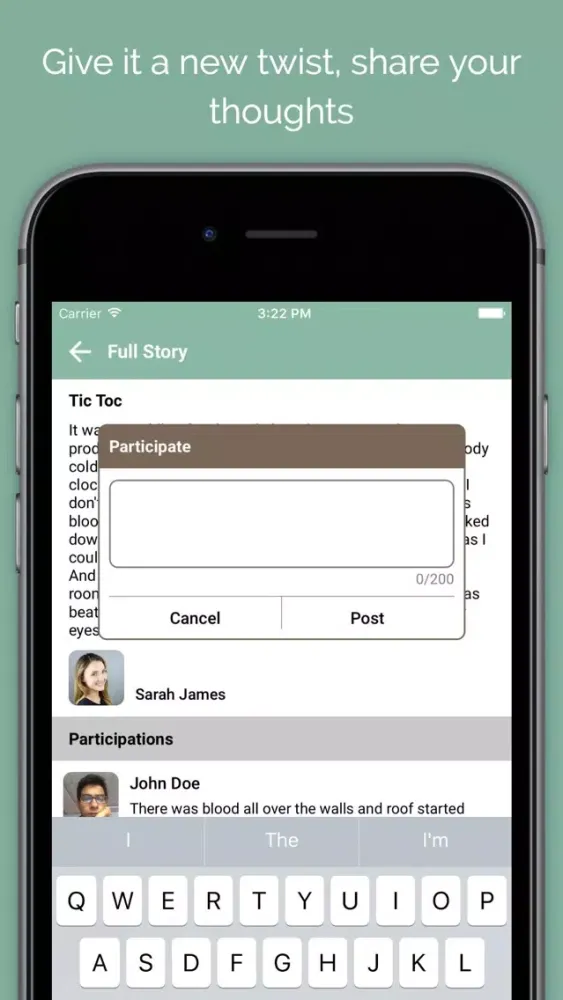 Storyteller - Let the world complete your stories Screenshots