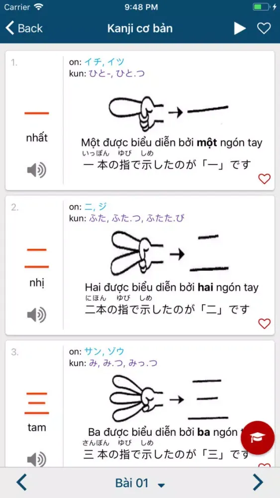 ภาพหน้าจอของ Học tiếng Nhật Minna NoNihongo