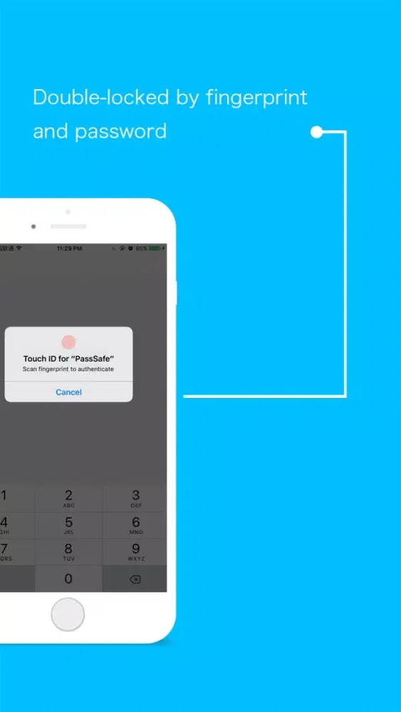 Tangkapan skrin PassSafe - save&store account password manager