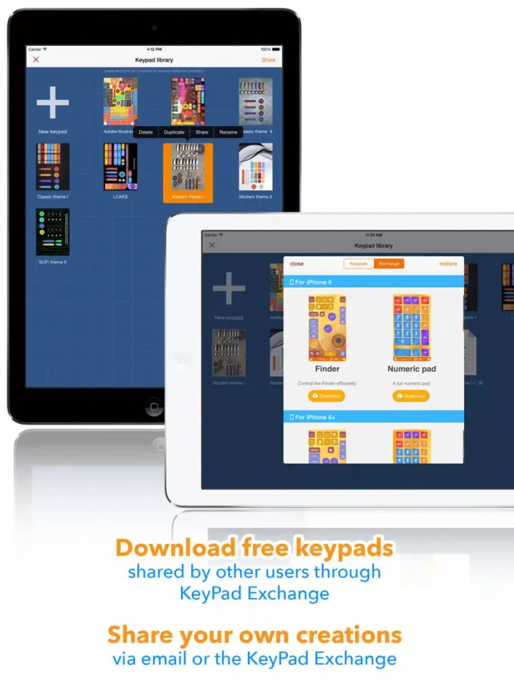 تصاویر Custom Remote KeyPad iPad 