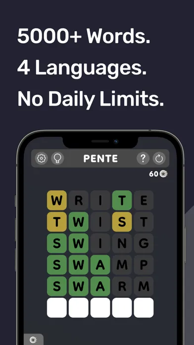 Zrzuty ekranu Pente: Daily Word Game