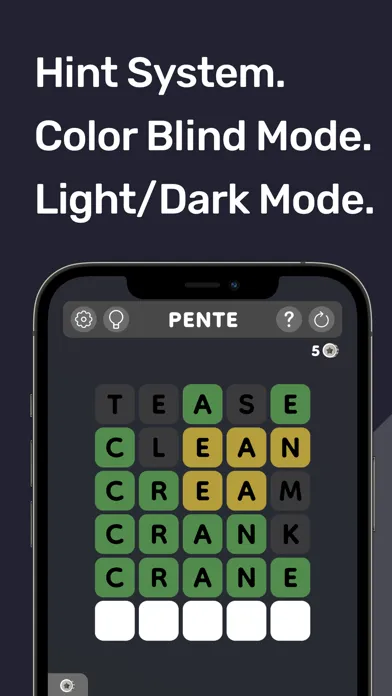 Zrzuty ekranu Pente: Daily Word Game